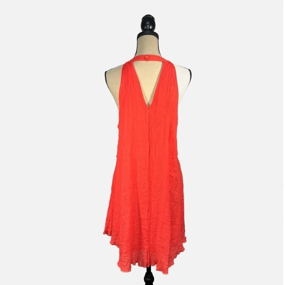 J Gee Pink Coral Sleeveless Lace Summer Beach Resort Wear Dress Womens size 1 X